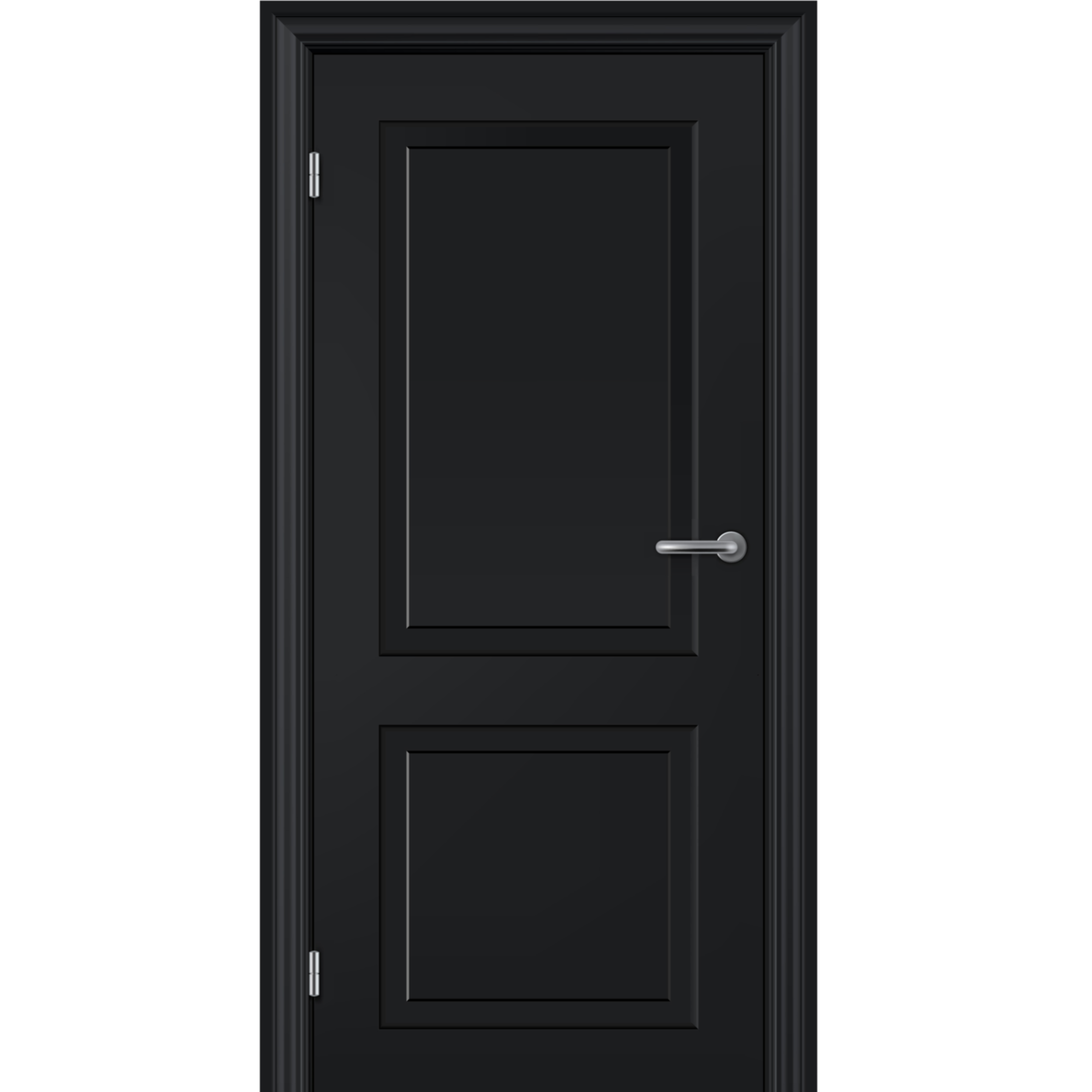 Closed door to self-portraits