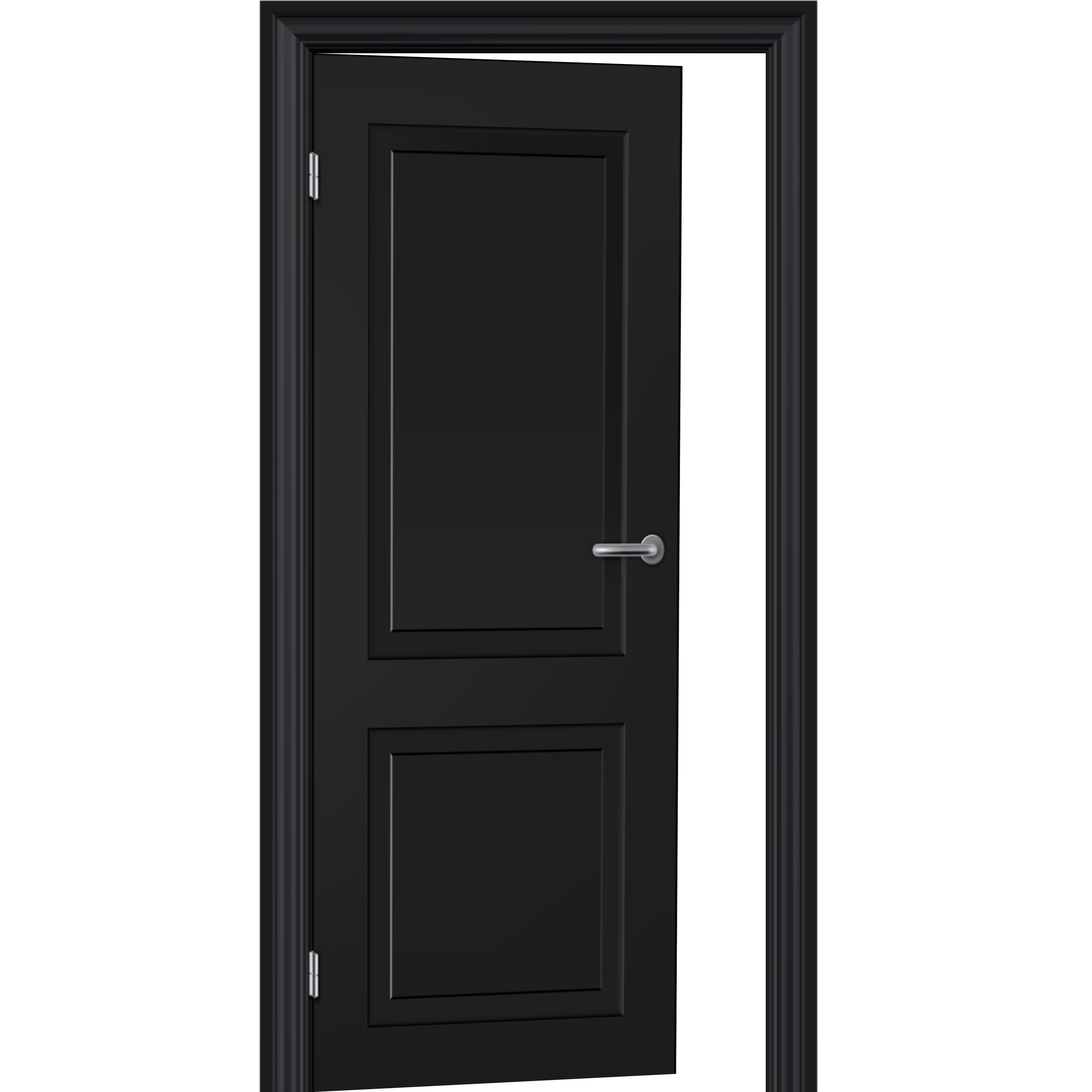 Open door to self-portraits
