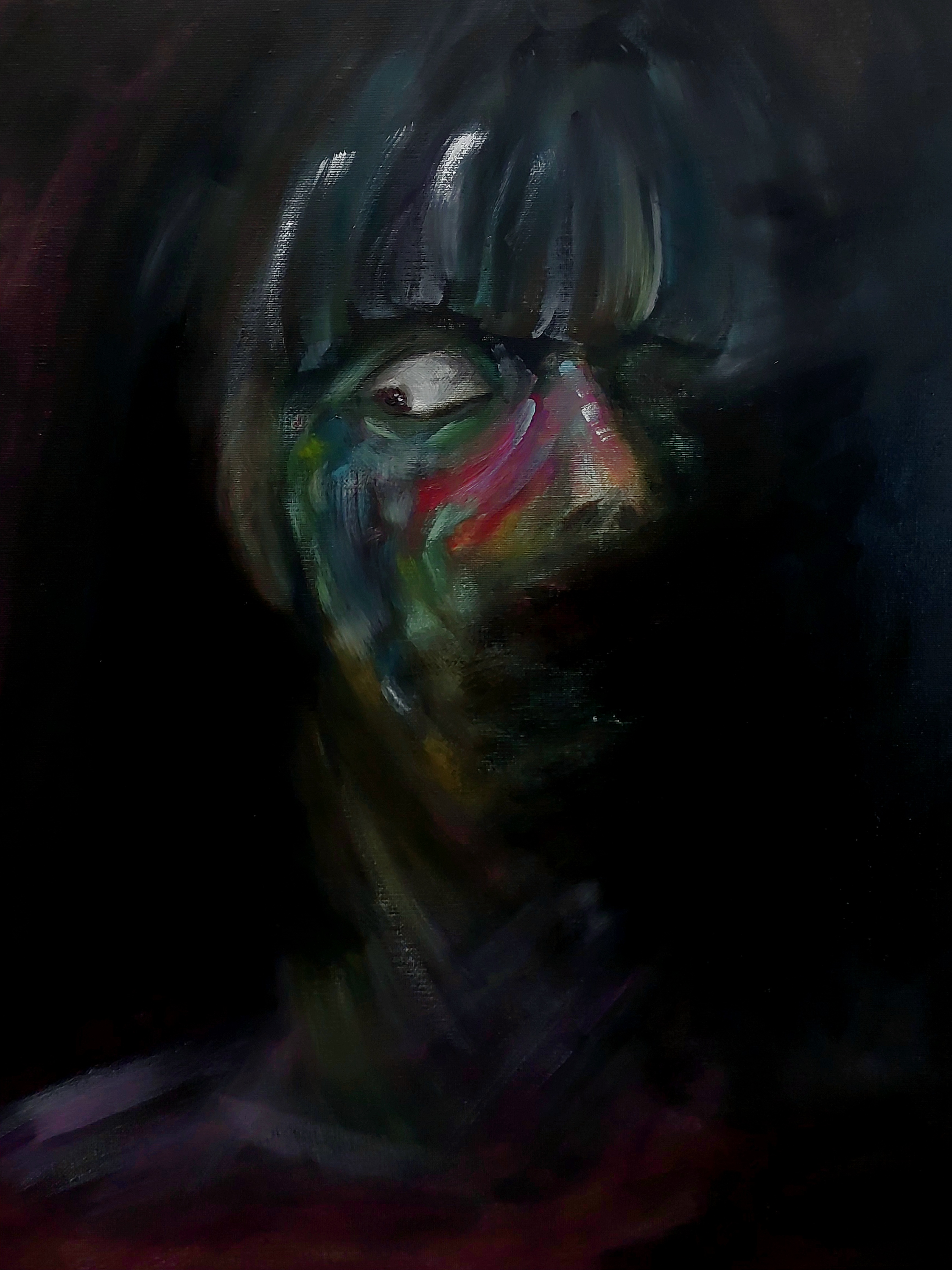 Self portrait painting