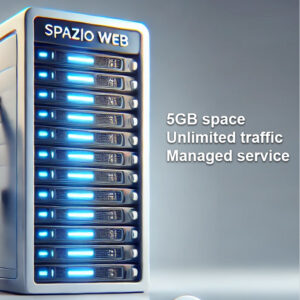 5GB di spazio web su server performante, con supporto per PHP e traffico illimitato. Servizio gestito con assistenza tecnica inclusa. Perfetto per siti e applicazioni in crescita.